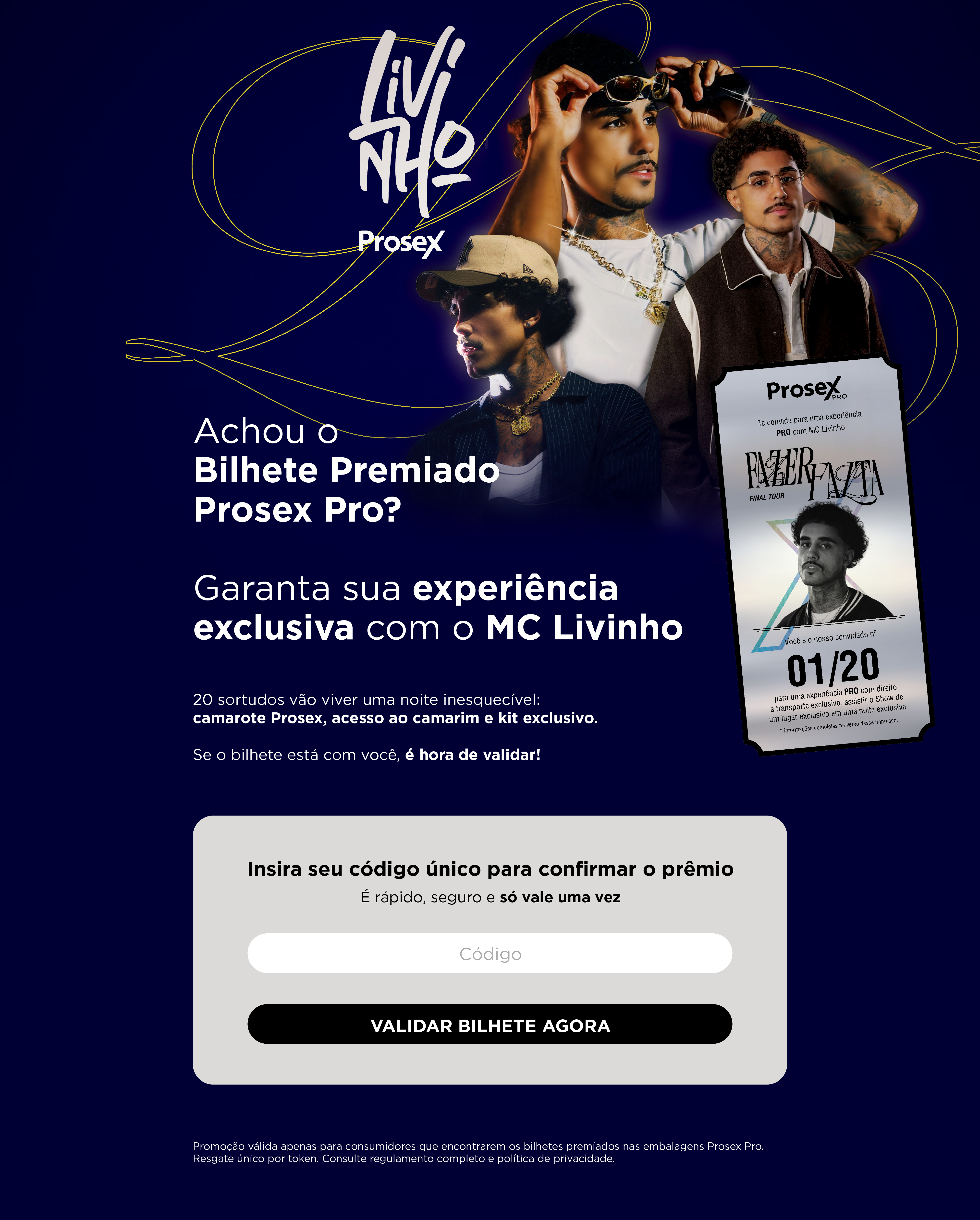 Campanha Prosex com MC Livinho